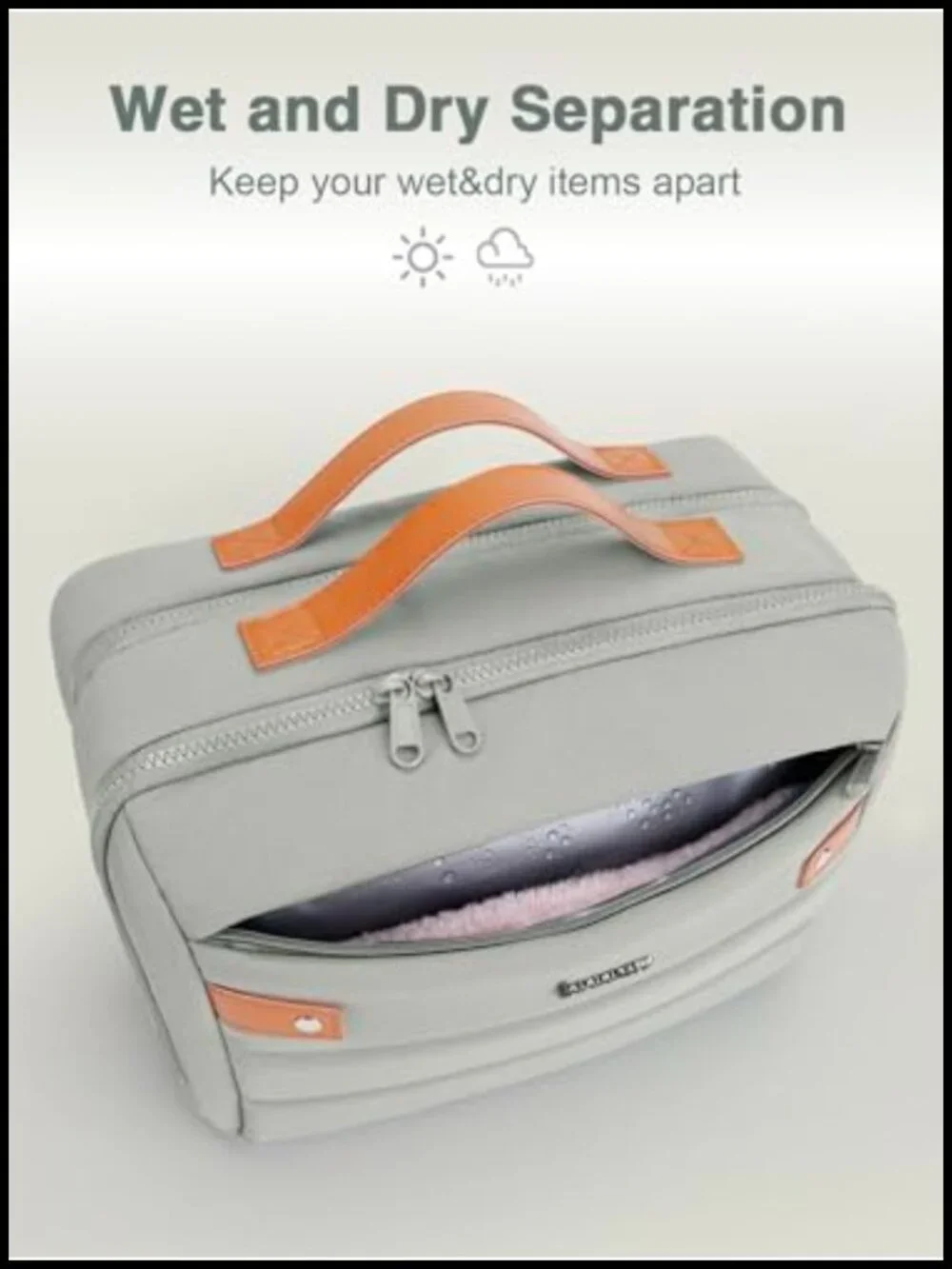Waterproof Hanging Toiletry Bag with Jewelry Storage, Large Capacity Travel